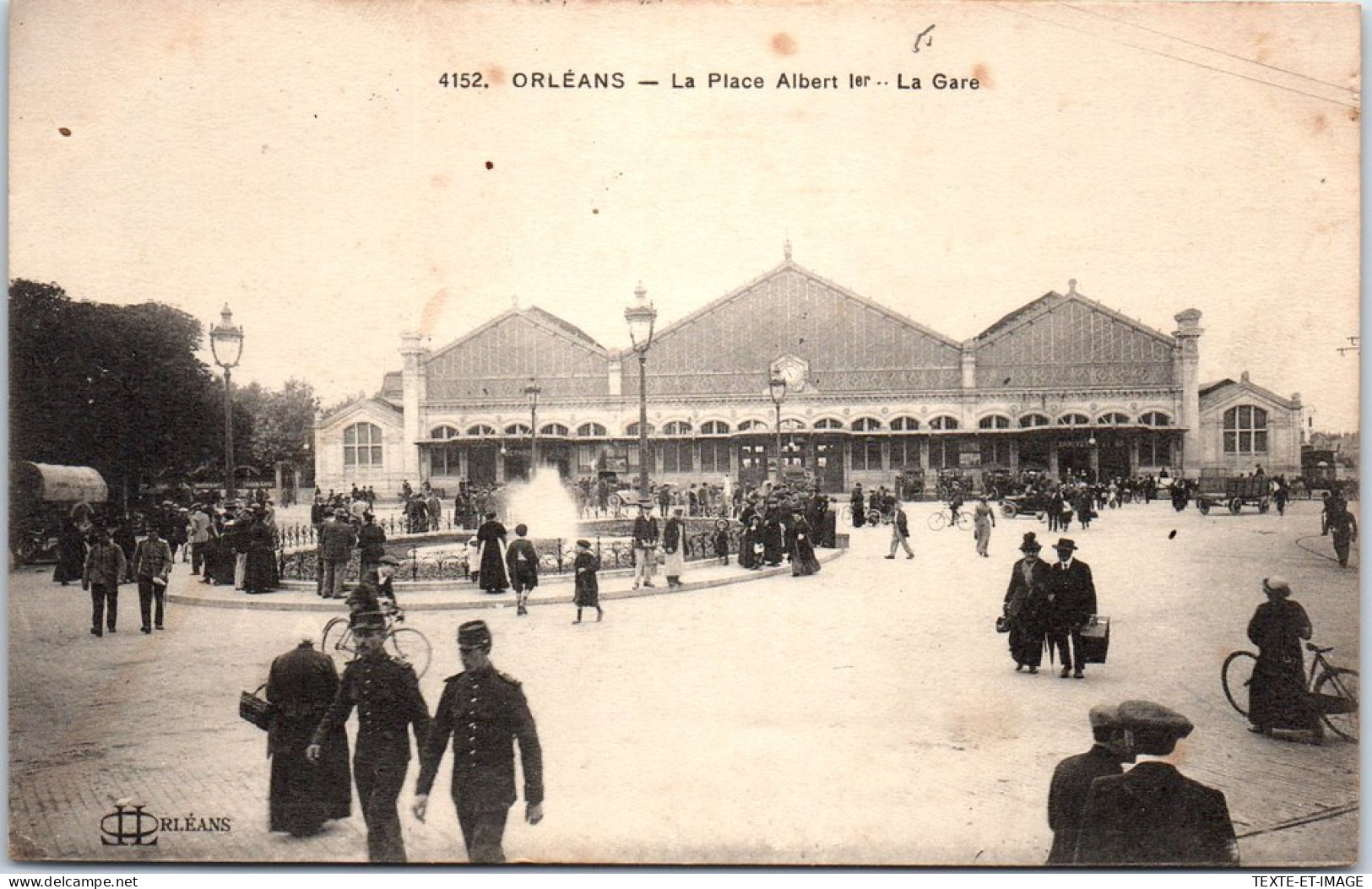 45 ORLEANS - Gare Et Place Albert 1er (Ed LL 4152) - Orleans