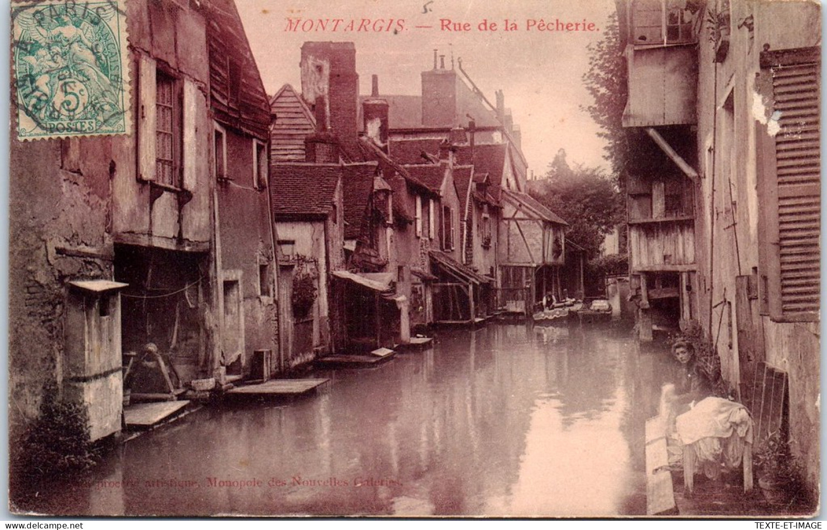 45 MONTARGIS - Vue Sur La Rue De La Pecherie  - Montargis