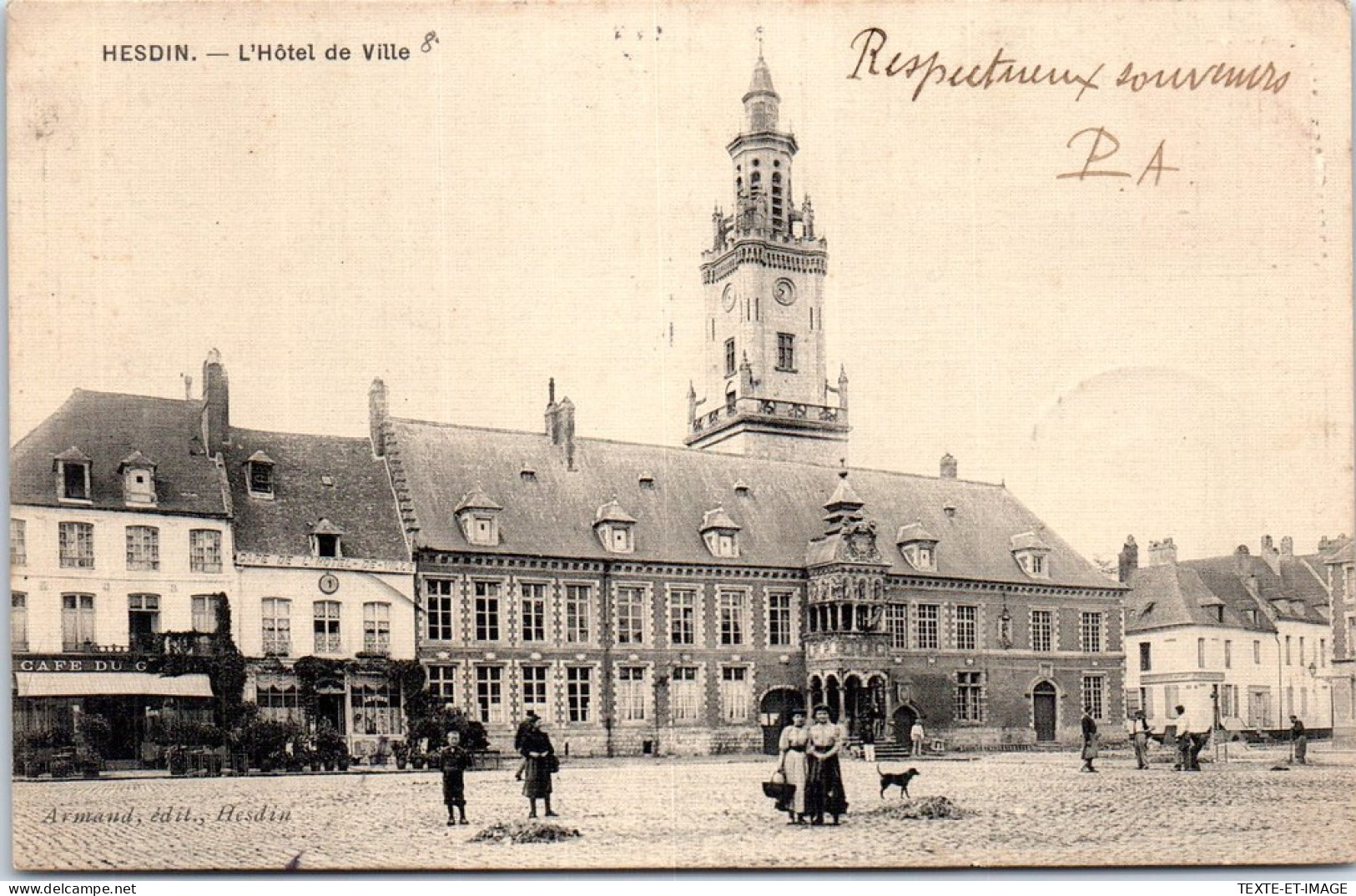 62 HESDIN - Vue D'ensemble De L'hotel De Ville  - Henin-Beaumont