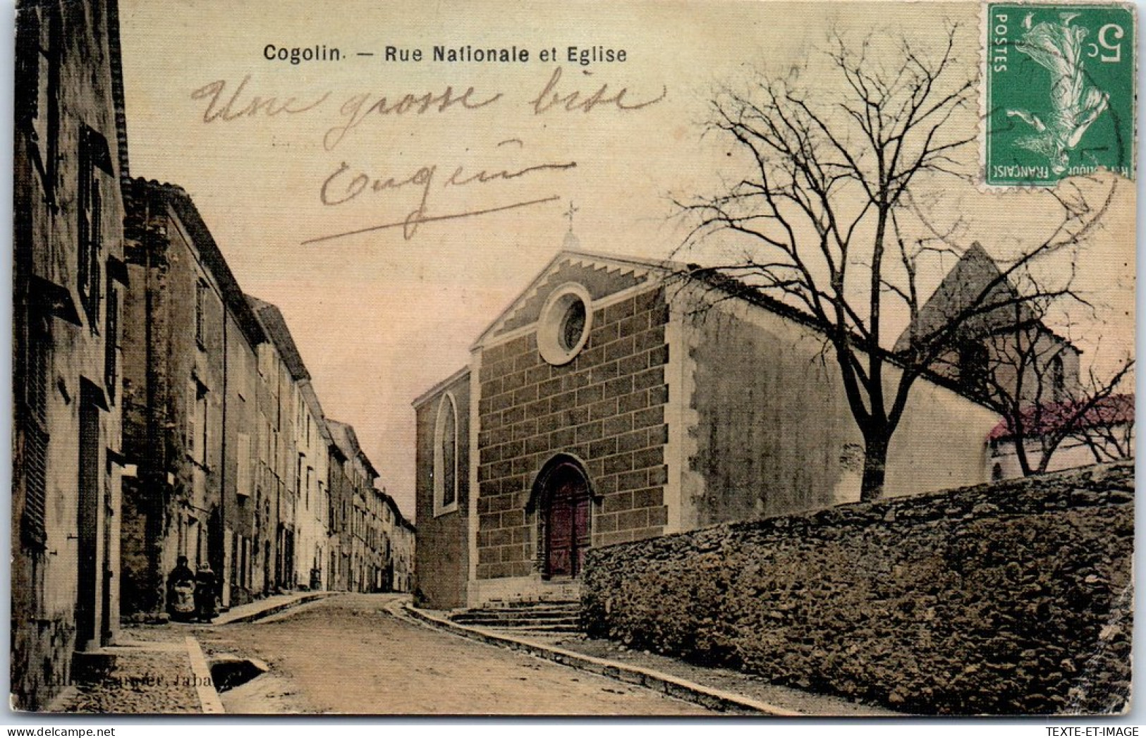 83 COGOLIN - Rue Nationale Et Eglise  - Autres & Non Classés