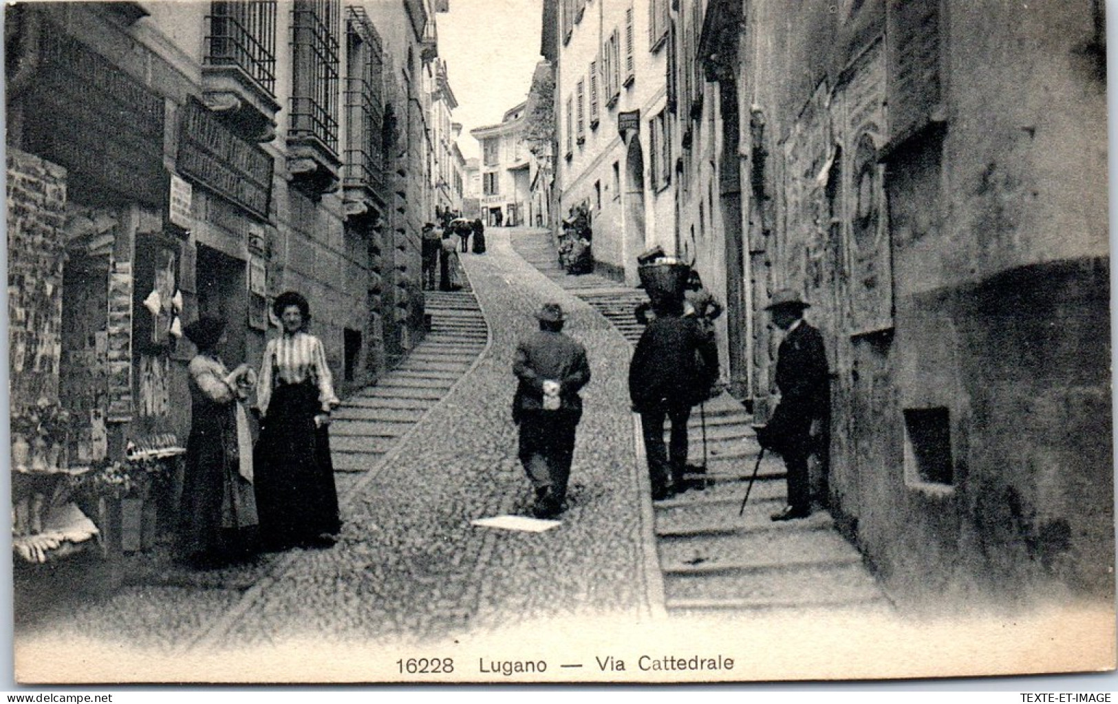 SUISSE - TESSIN - LUGANO - Via Cattedrale  - Autres & Non Classés