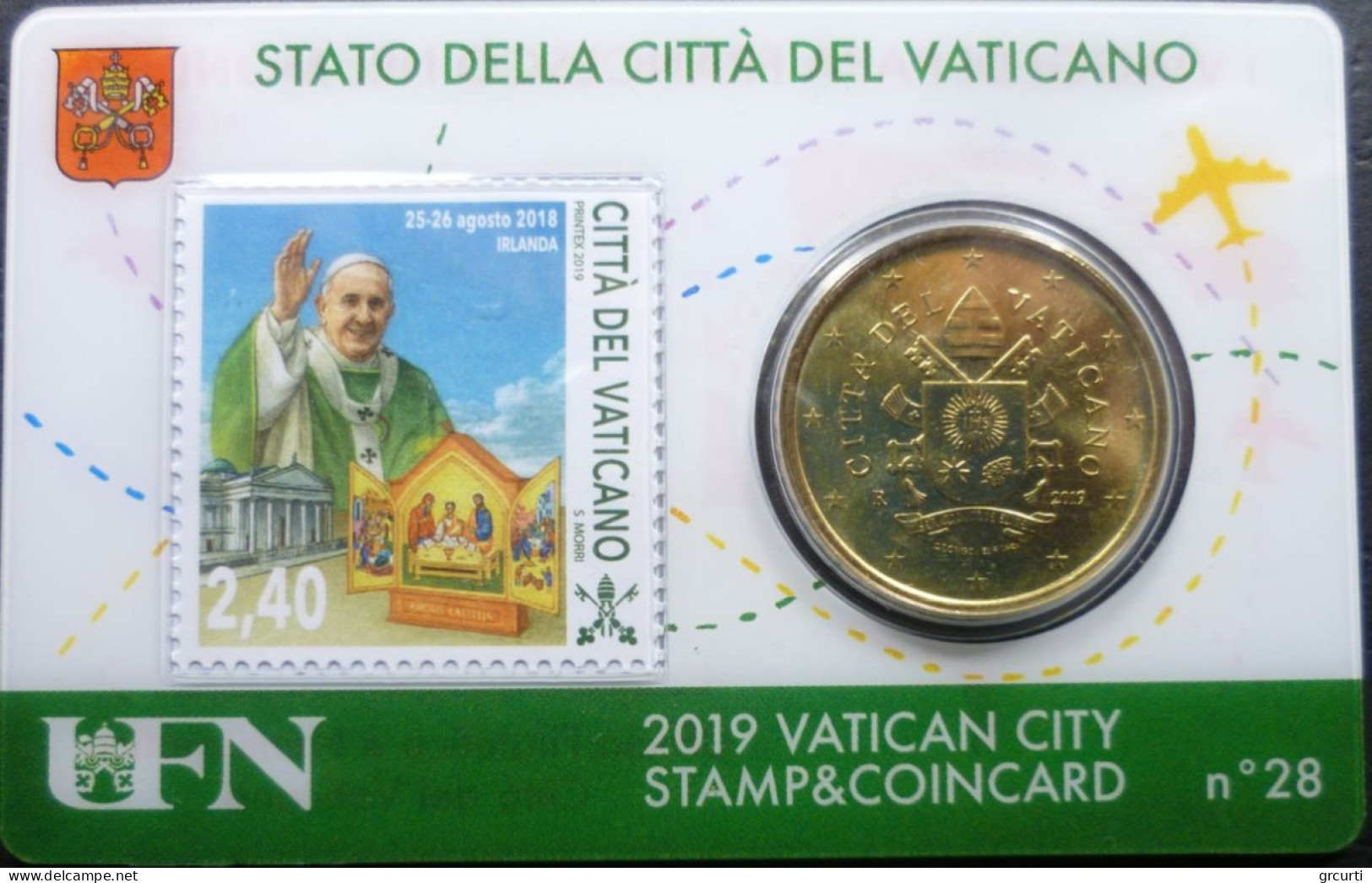 Vaticano - 50 Centesimi 2019 - Stamp & Coincard N. 26÷29 - UC# 6 - Vatikan