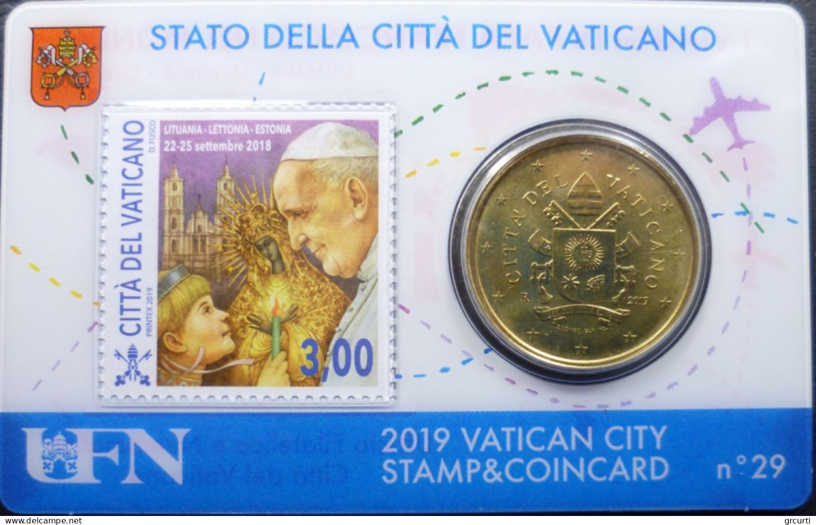 Vaticano - 50 Centesimi 2019 - Stamp & Coincard N. 26÷29 - UC# 6 - Vatikan