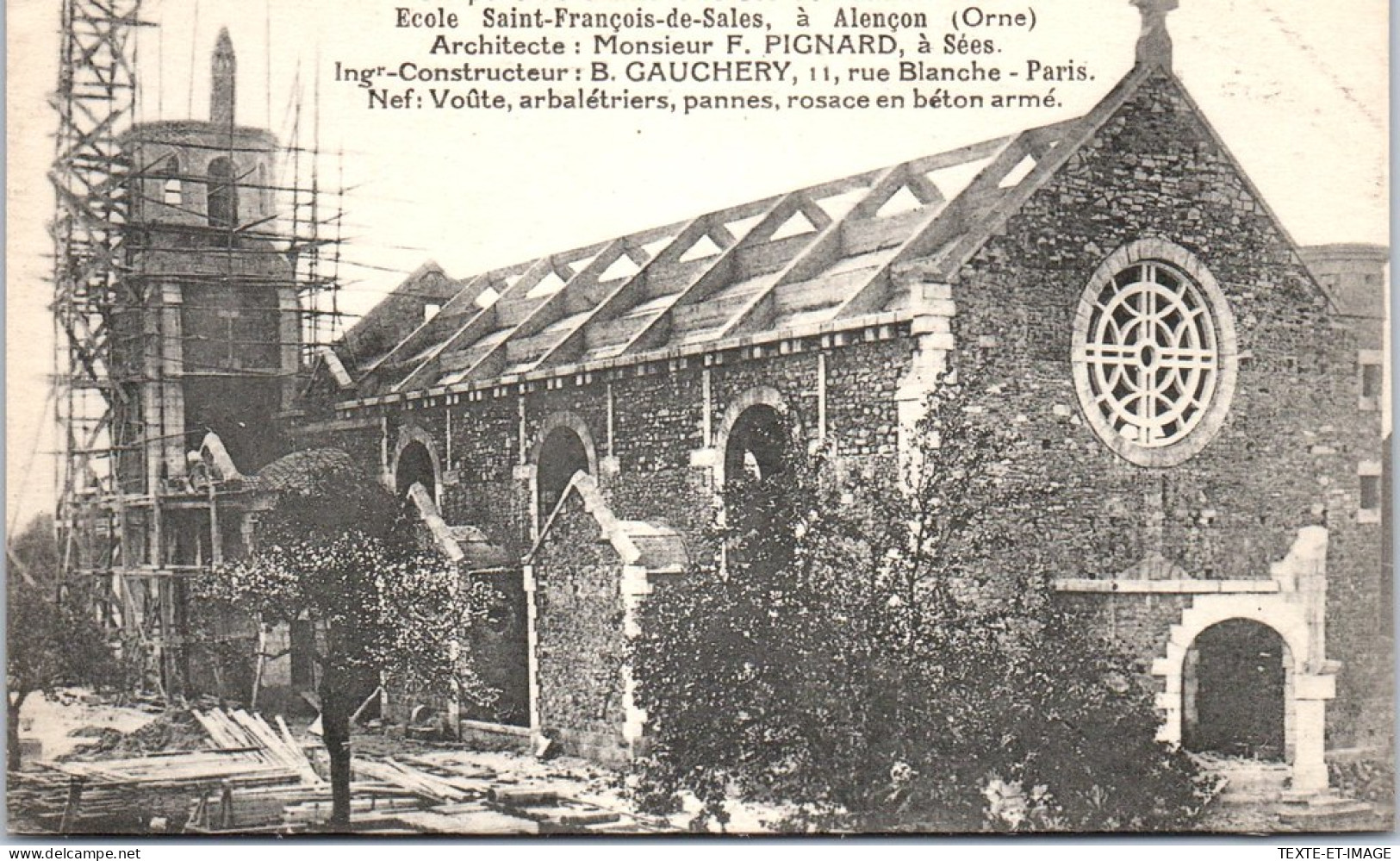 61 ALENCON - Construction De La Chapelle Ste Therese - Alencon