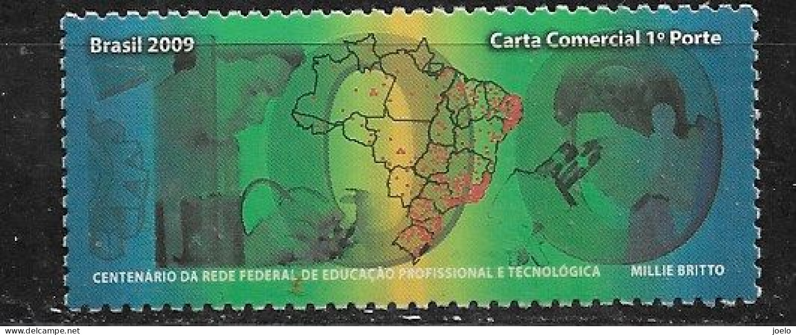 BRAZIL 2009 STAMP EDUCATOINAL  TECHNOLOGY - Unused Stamps