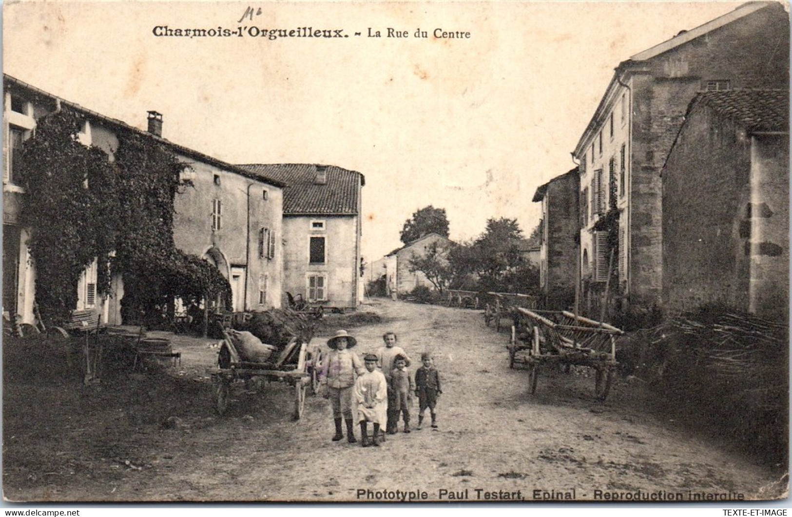 88 CHARMOIS L'ORGUEILLEUX - La Rue Du Centre. - Other & Unclassified