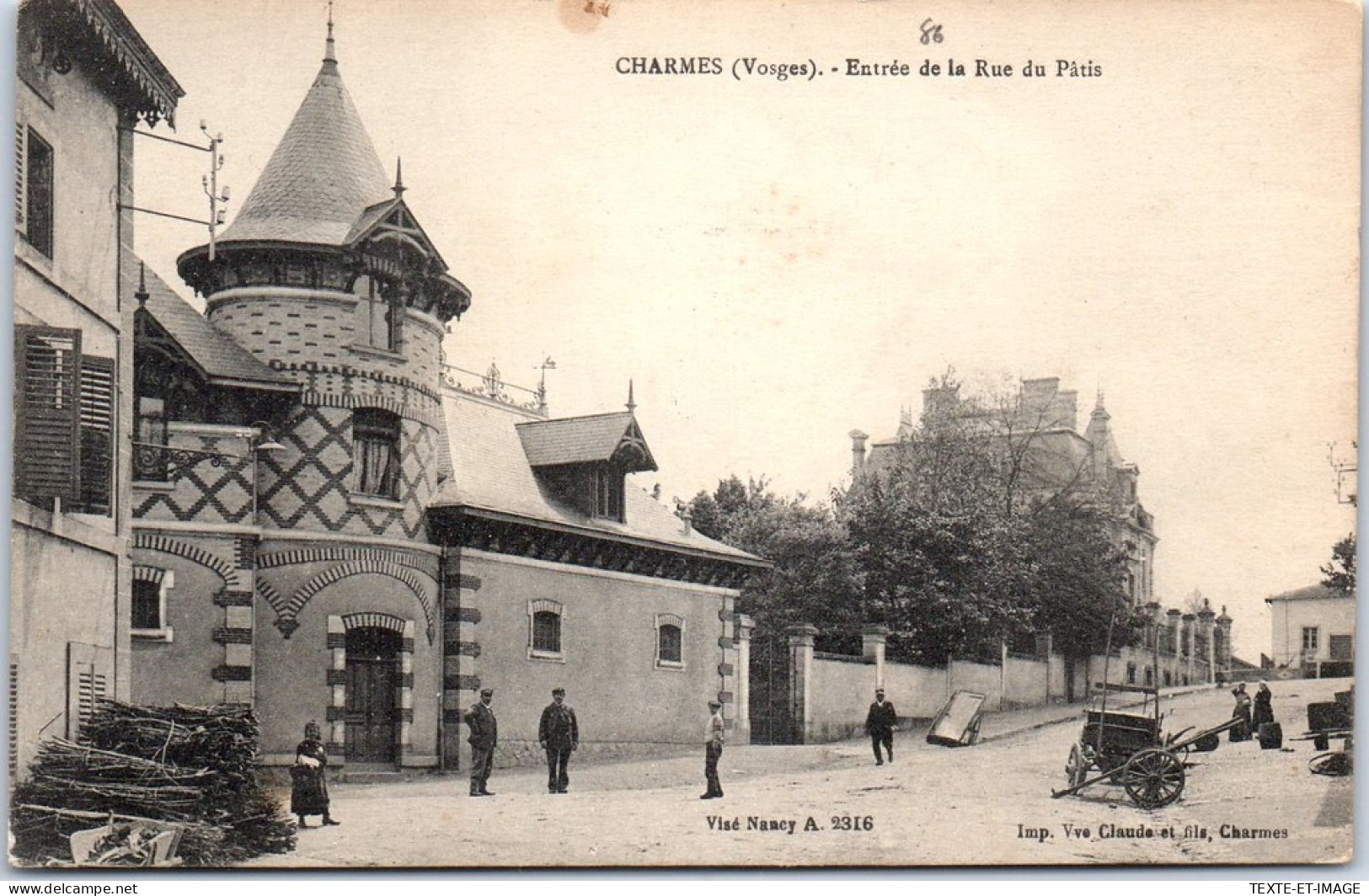 88 CHARMES - Entree De La Rue Du Patis.  - Charmes