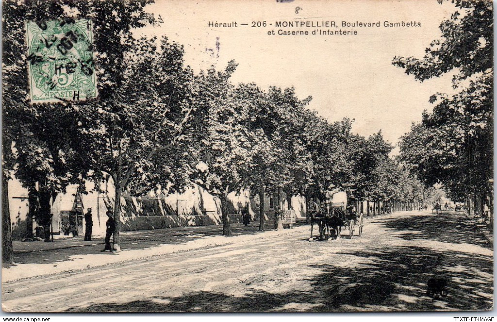 34 MONTPELLIER - Bld Gambetta Et Caserne D'infanterie  - Montpellier