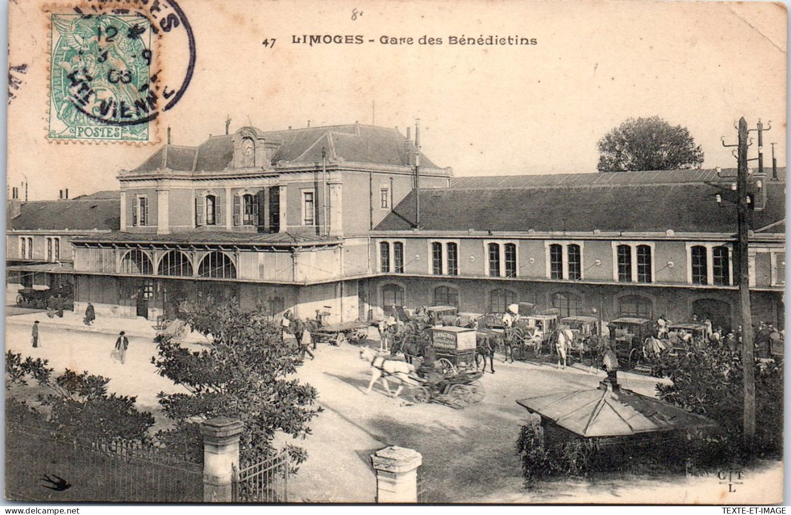 87 LIMOGES - Attelage A La Gare Des Benedictins  - Limoges