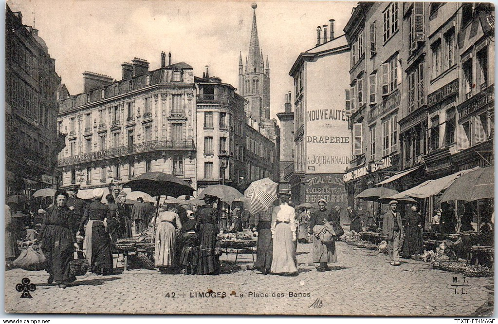 87 LIMOGES - Vue Du Marche Sur La Place Des Bancs - - Limoges