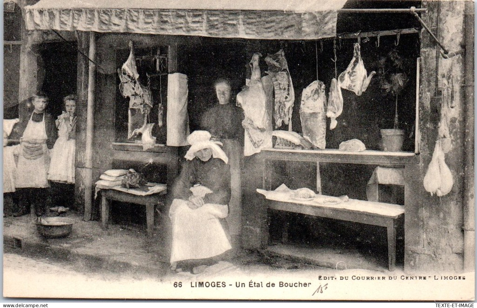 87 LIMOGES - Un Etal De Boucher.  - Limoges