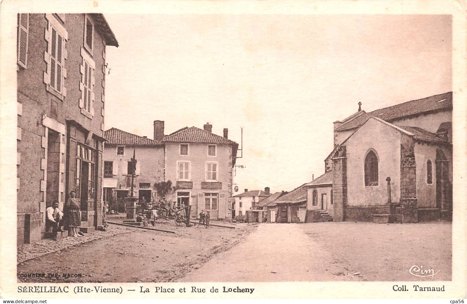 SÉREILHAC - Le Bourg - La Place Et Rue De Locheny - Autres & Non Classés