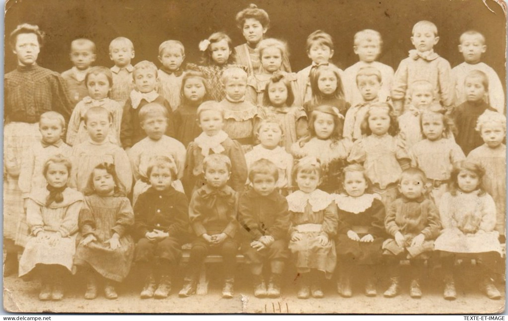 25 ORNANS - CARTE PHOTO - Enfants A L'ecole 1907 - Autres & Non Classés