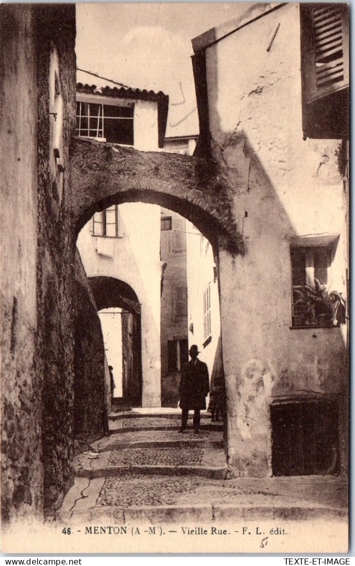 06 MENTON - Une Vieille Rue. - Menton