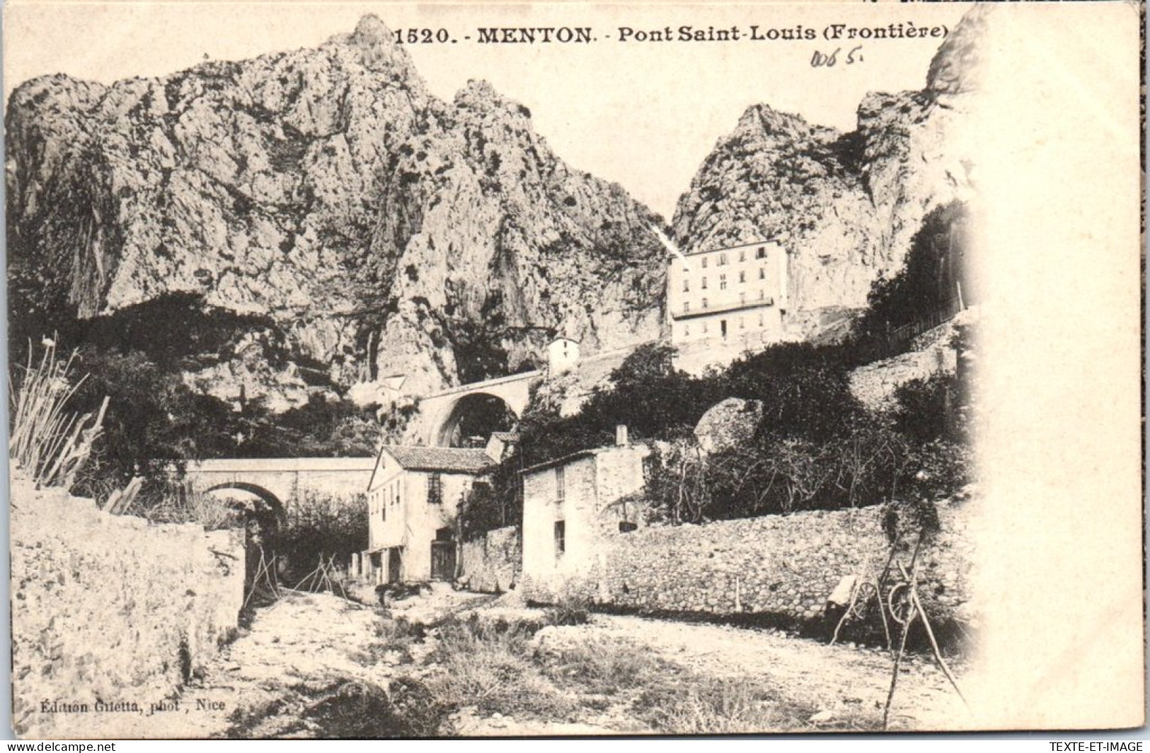 06 MENTON - Pont Saint Louis A La Frontiere  - Menton