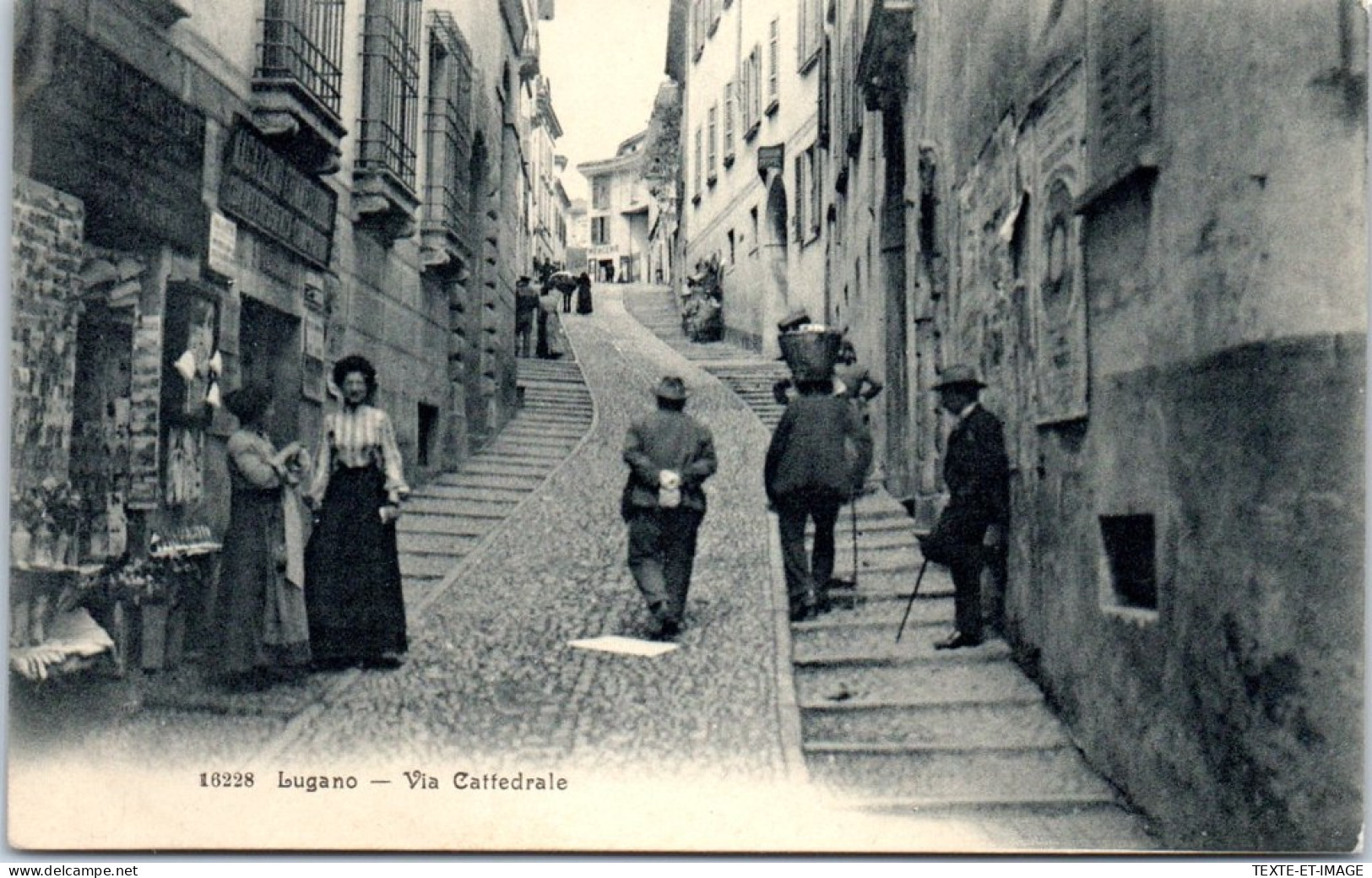 SUISSE - TESSIN - Lugano, Via Cattedrale  - Other & Unclassified