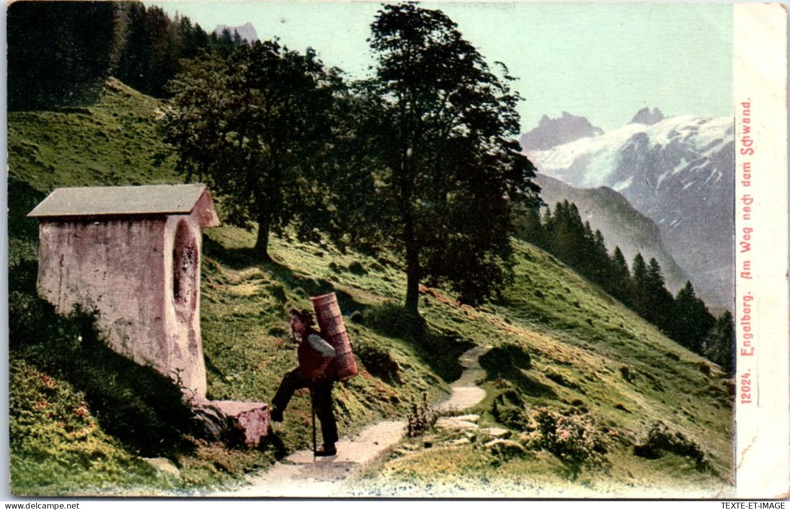 SUISSE - OBWALD - Engelberg Am Weg Nach Dem Schwand  - Autres & Non Classés