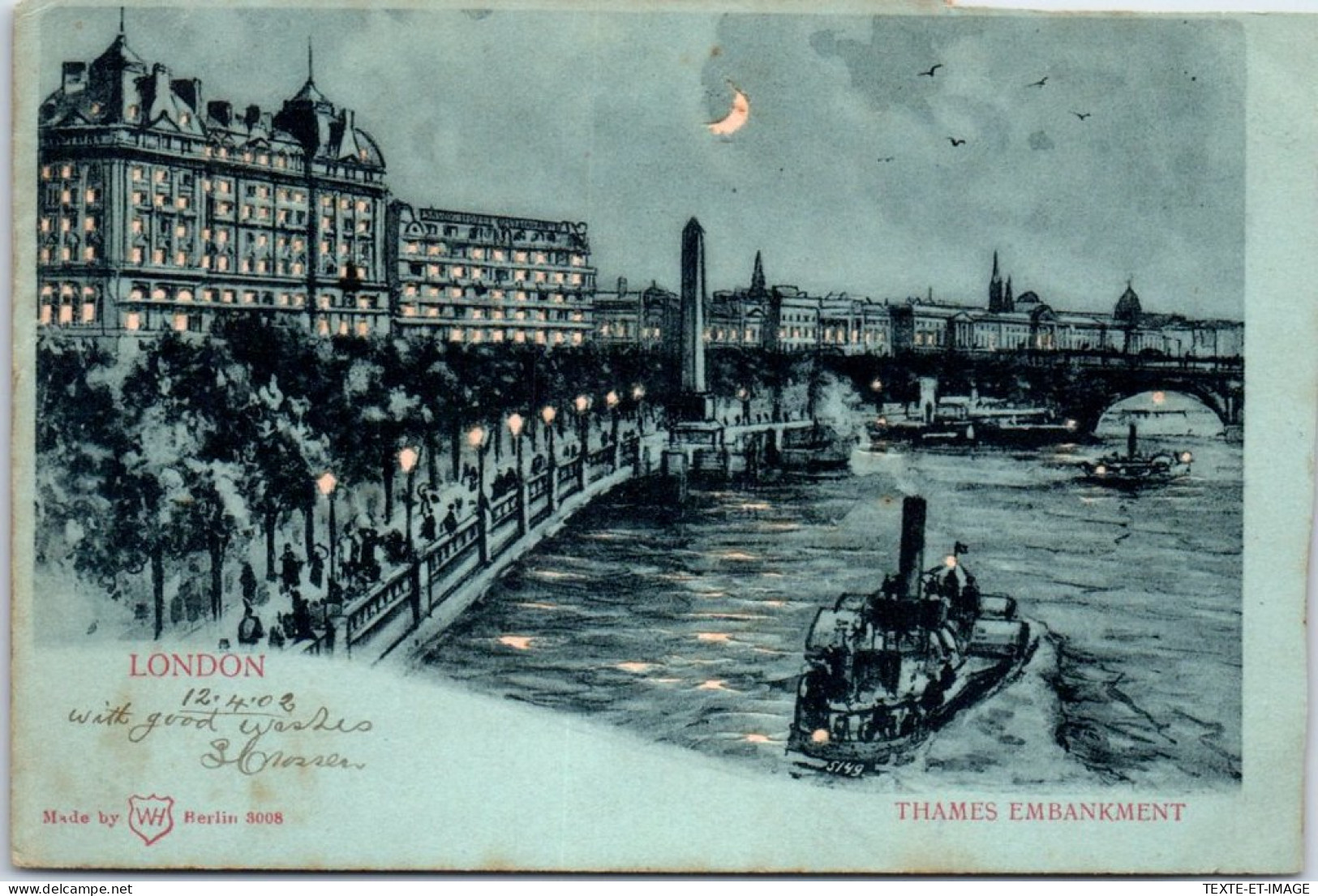 ANGLETERRE - LONDON - Thamas Embankment - Autres & Non Classés