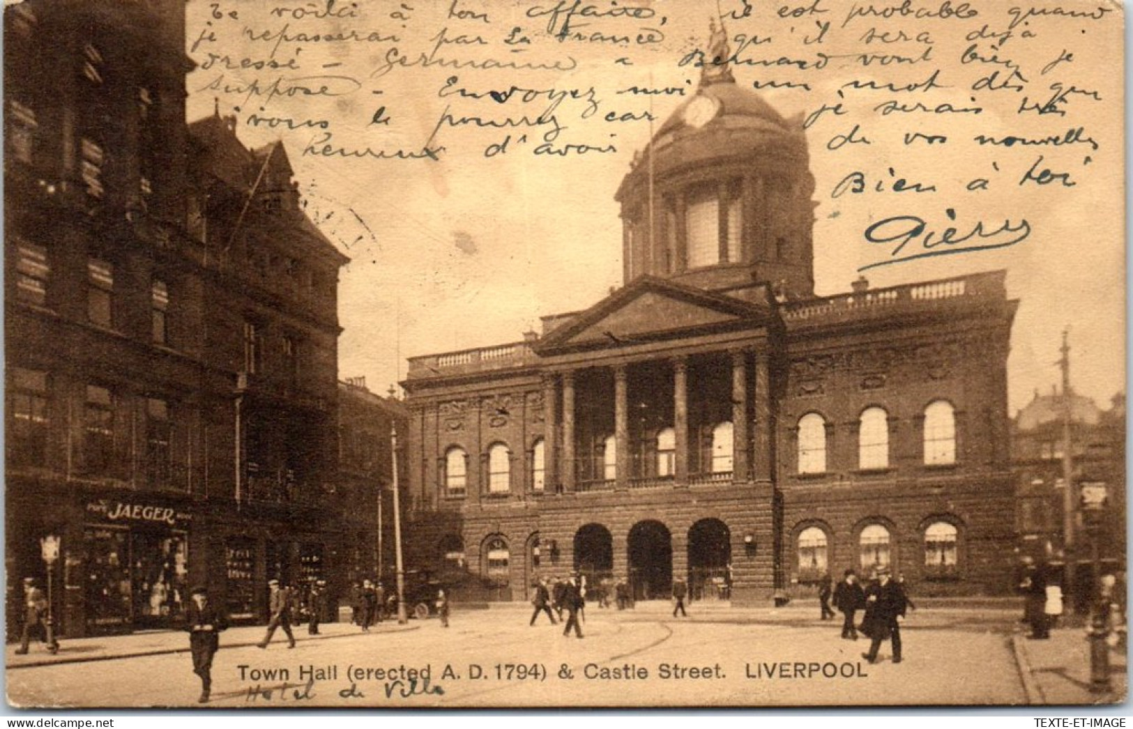 ANGLETERRE - LANCASHIRE - Town Hall & Castle Street  - Other & Unclassified