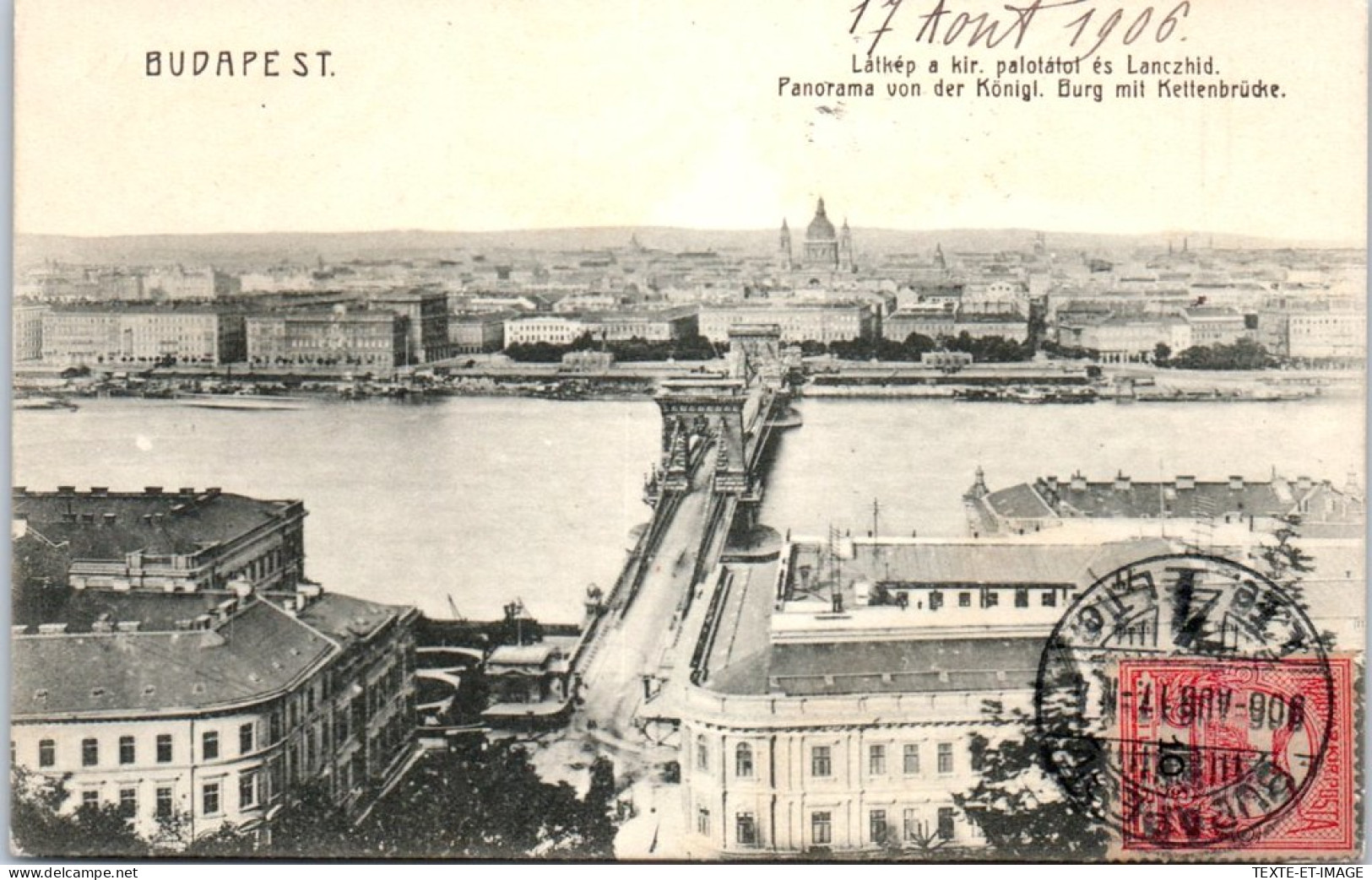 HONGRIE - Budapest  Lathep A Kir Palotatot Es Lanczhid  - Hungary