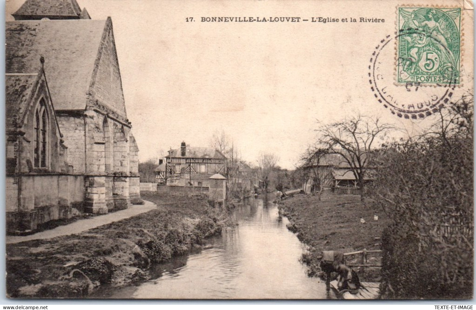 14 BONNEVILLE LA LOUVET  - Carte Postale Ancienne [JR00233] - Autres & Non Classés