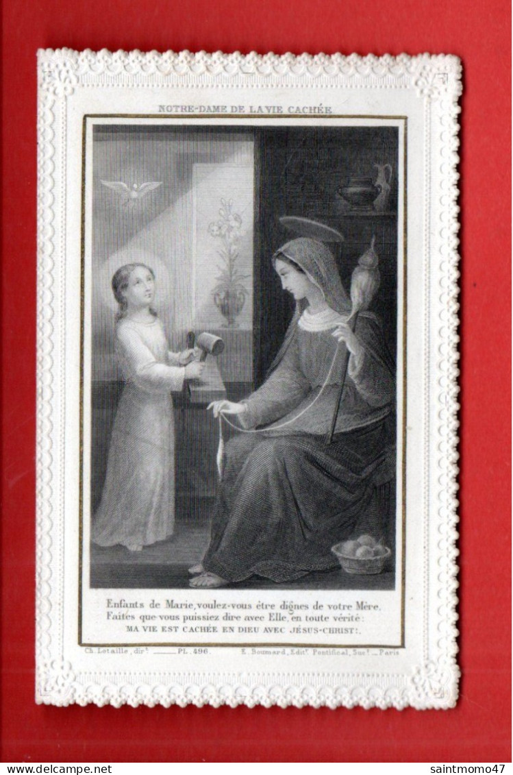 IMAGE PIEUSE . RELIGIEUSE . PRIÈRE À NOTRE-DAME DE LA VIE CACHÉE - Réf. N°13043 - - Devotion Images