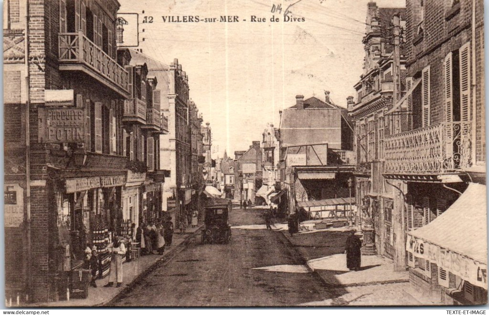 14 VILLERS SUR MER - La Rue De Dives - Villers Sur Mer