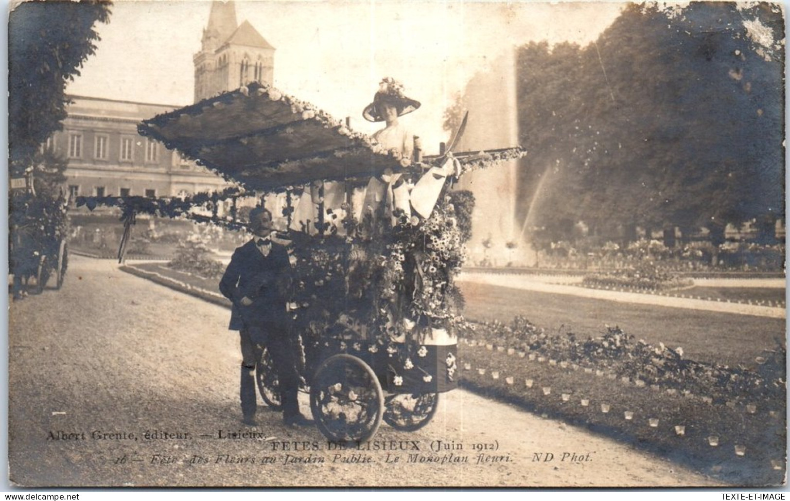 14 LISIEUX - Petit Char Lors Des Fetes De Juin 1912 - Lisieux