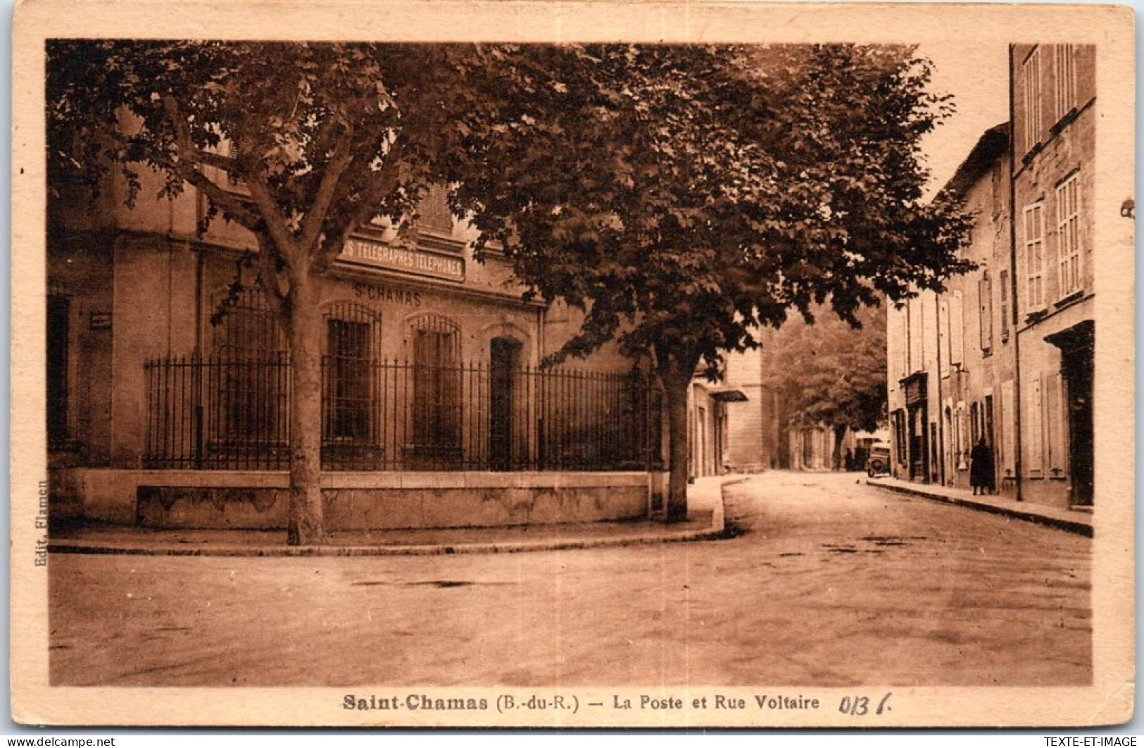 13 SAINT CHAMAS - La Poste & Rue Voltaire  - Autres & Non Classés
