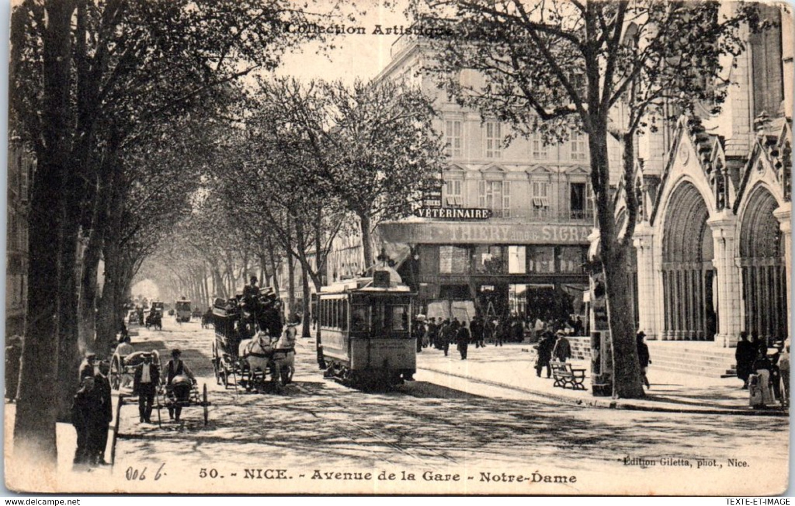 06 NICE - Un Coin De L'avenue De La Gare. - Sonstige & Ohne Zuordnung