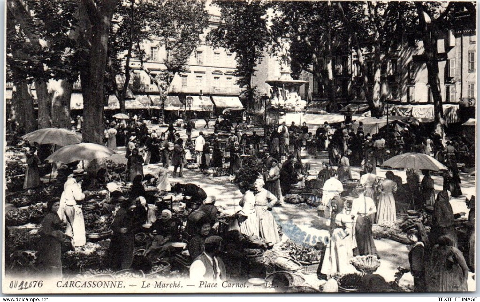 11 CARCASSONNE - Le Marche Place Carnot. - Autres & Non Classés