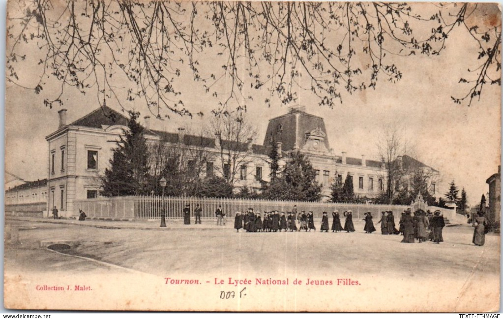 07 TOURNON - Le Lycee National De Jeunes Filles  - Autres & Non Classés