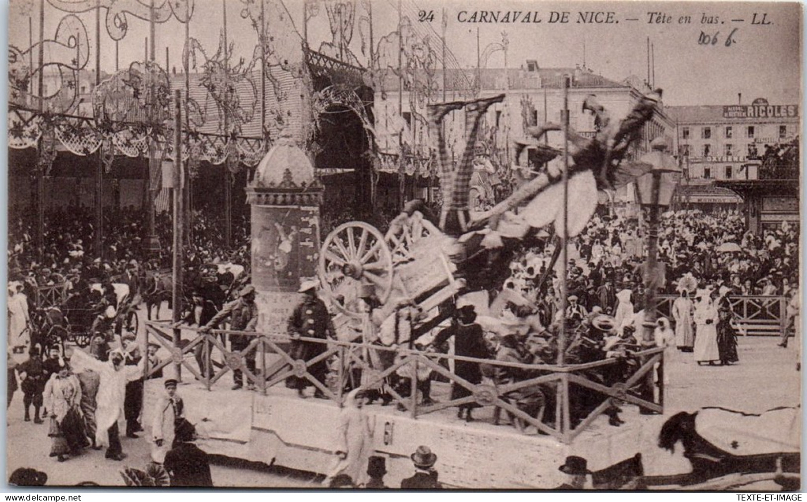 06 NICE - Carnaval - Tete En Bas  - Autres & Non Classés