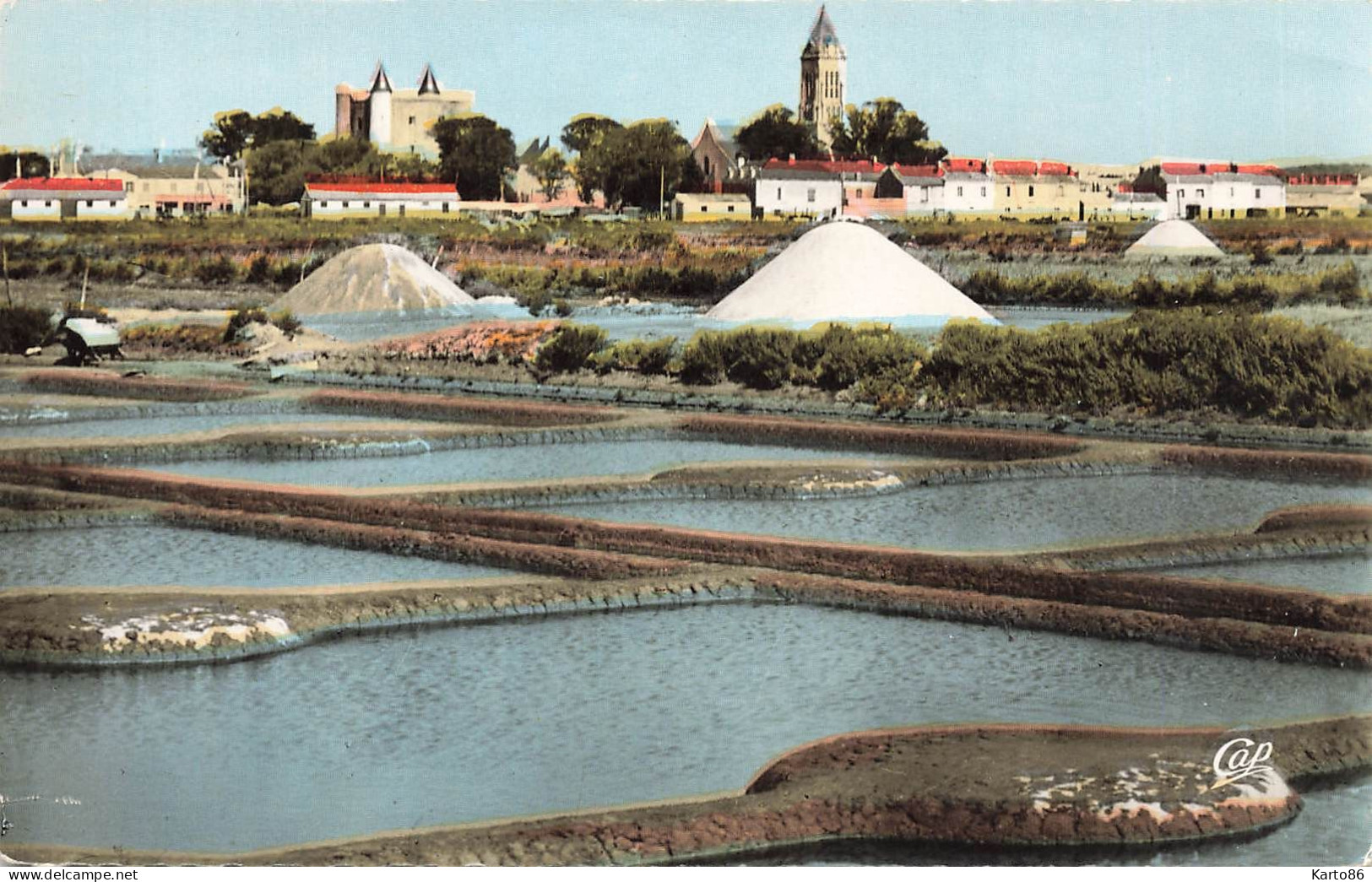 Noirmoutier * Vue Générale Sur Les Marais Salants * Paludier Sel - Noirmoutier