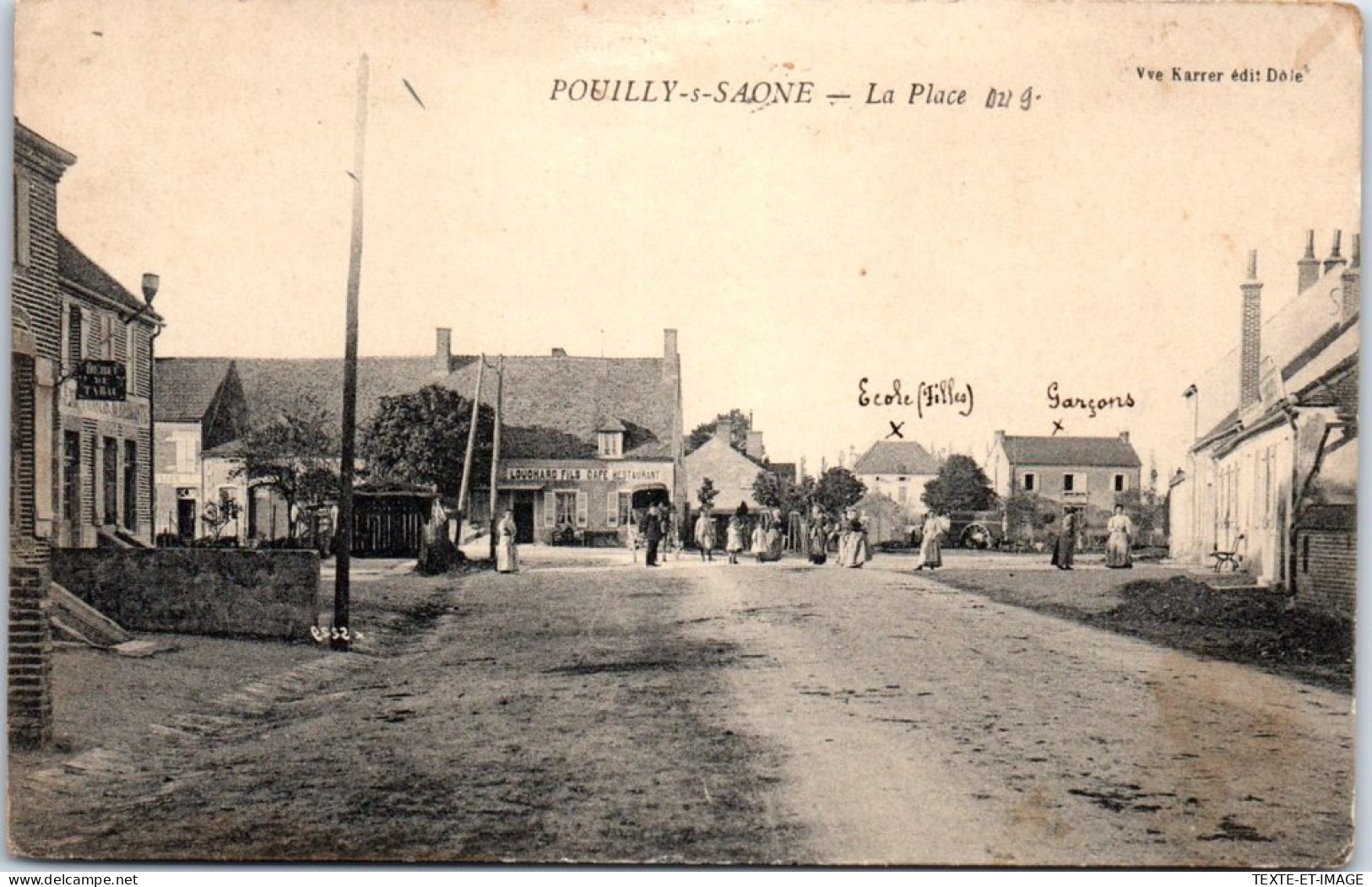 21 POUILLY SUR SAONE - La Place Du Village  - Autres & Non Classés