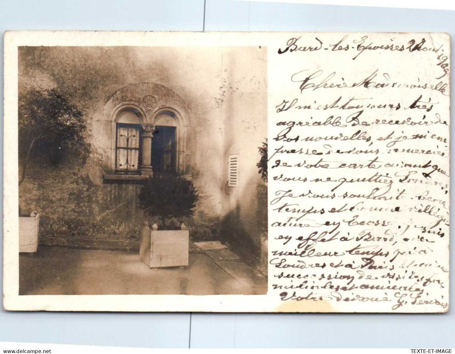 21 BARD LES EPOISSES - CARTE PHOTO - Fenetre D'une Maison Ancienne  - Other & Unclassified