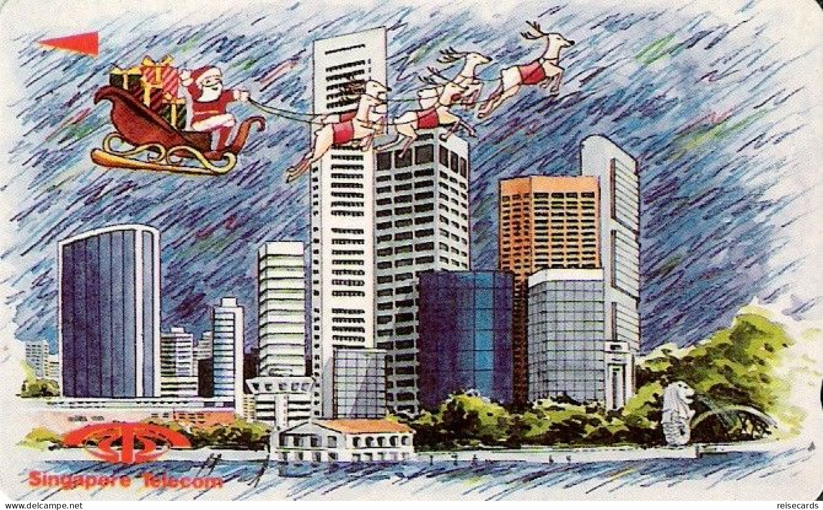 Singapore: Singapore Telecom - 1990 Christmas - Singapur