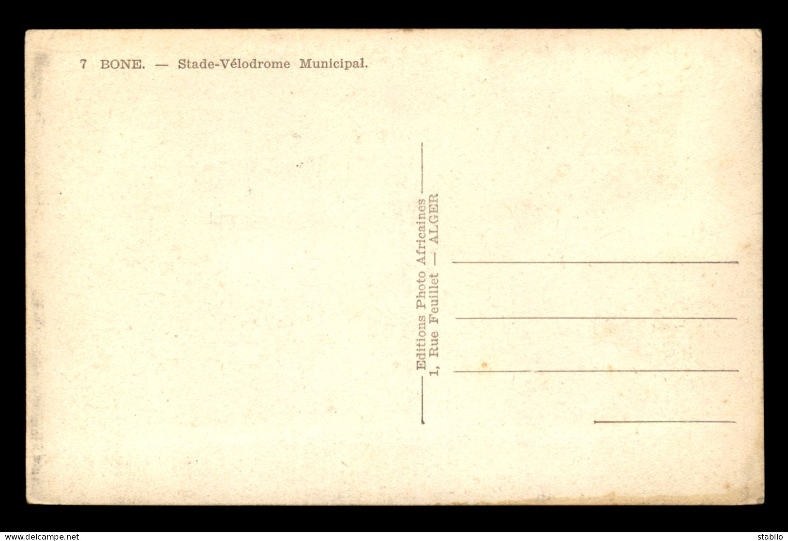 STADES - FOOTBALL - ALGERIE - BONE - STADE-VELODROME MUNICIPAL - Estadios