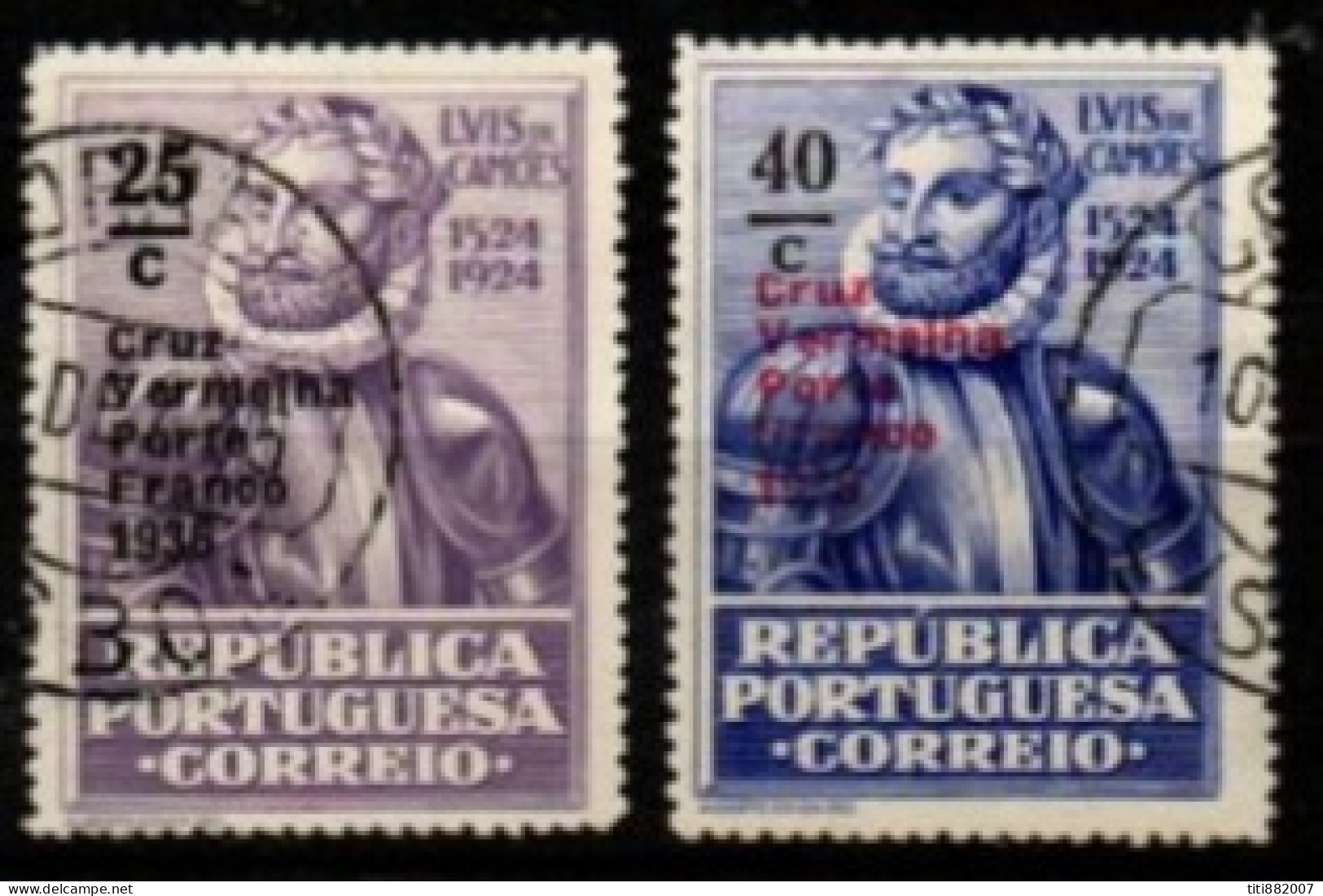 PORTUGAL   -   Franchise   -   1935.   Y&T N° 85 / 86 Oblitérés . - Gebruikt