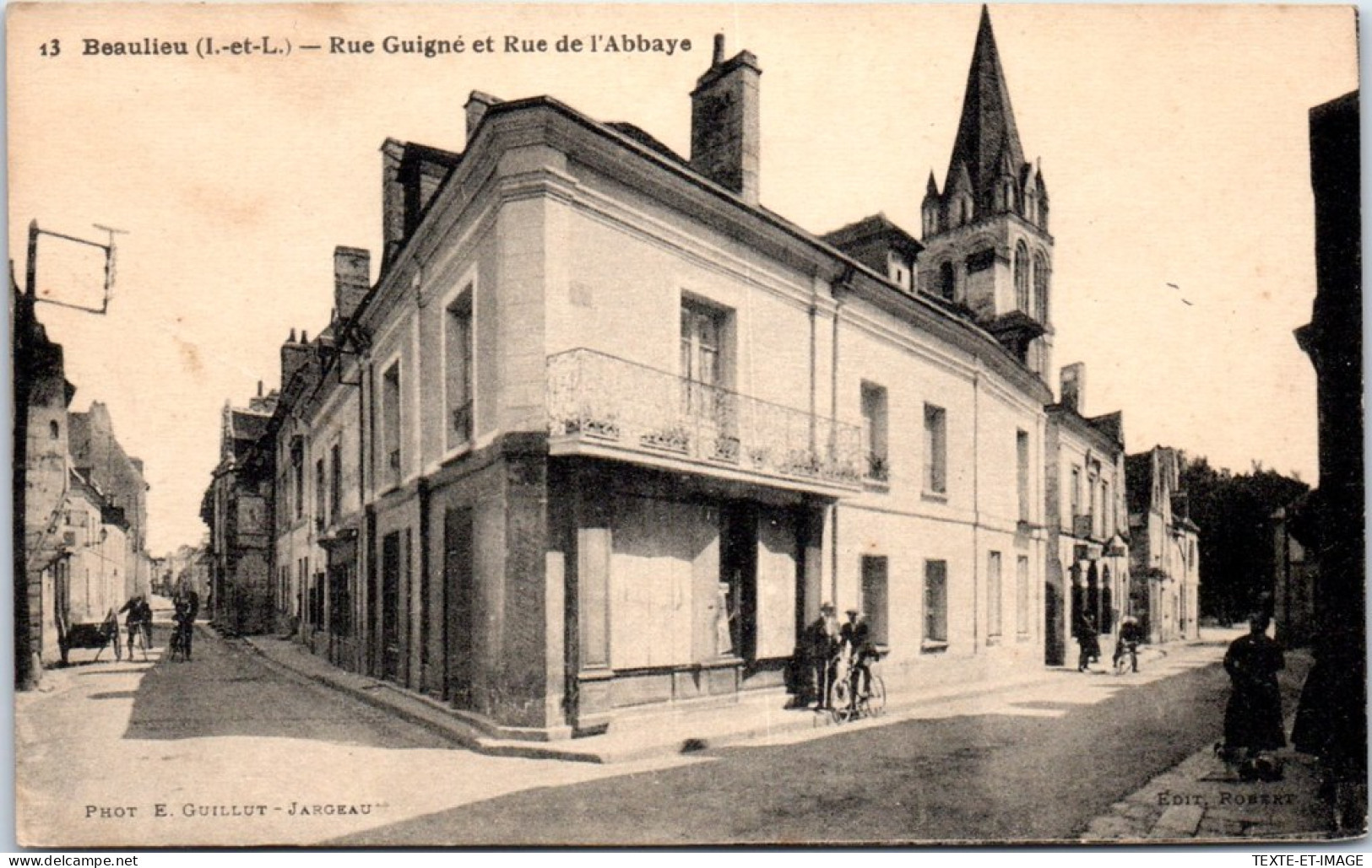 37 BEAULIEU - Rue Guigne Et Rue De L'abbaye  - Andere & Zonder Classificatie