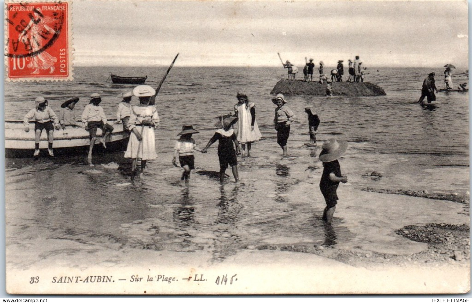 14 SAINT AUBIN SUR MER - Sur La Plage. - Autres & Non Classés