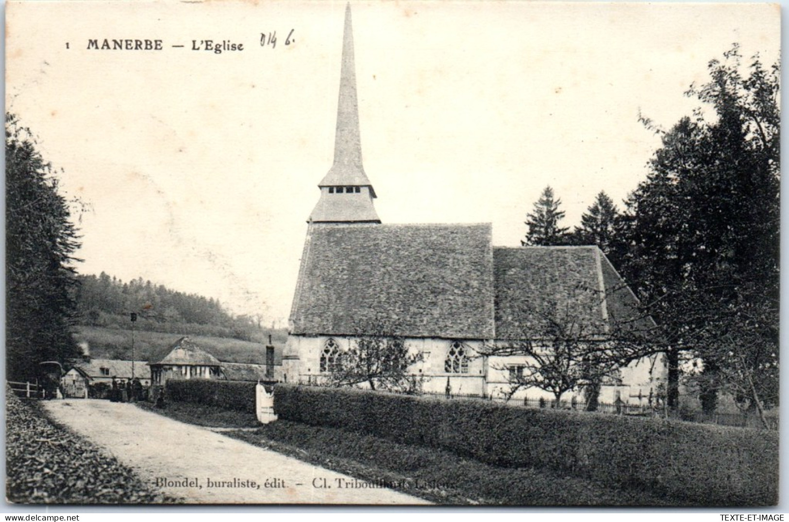 14 MANERBE - L'eglise  - Other & Unclassified