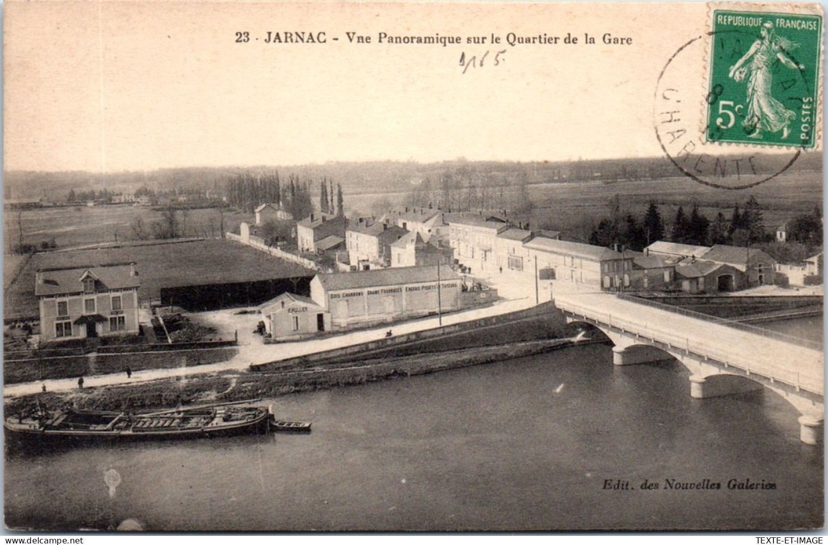 16 JARNAC - Vue Panoramique Sur Le Quartier De La Gare. - Jarnac