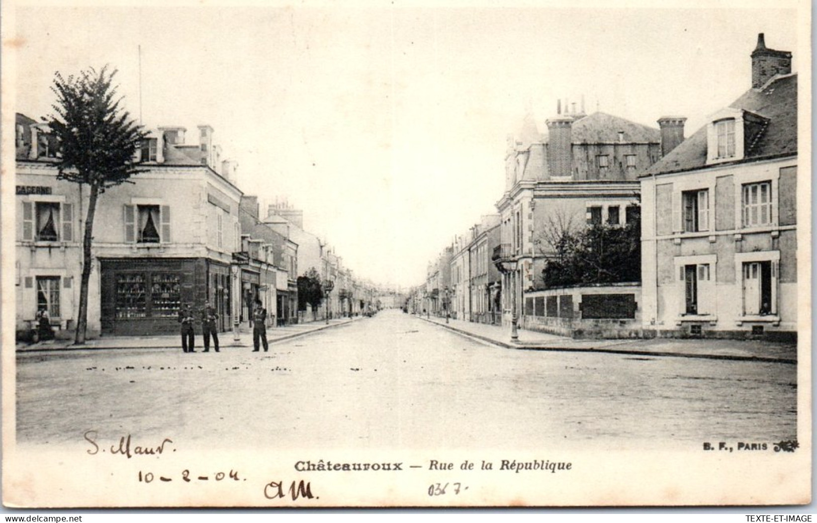 36 CHATEAUROUX - Vue De La Rue De La Republique. - Chateauroux
