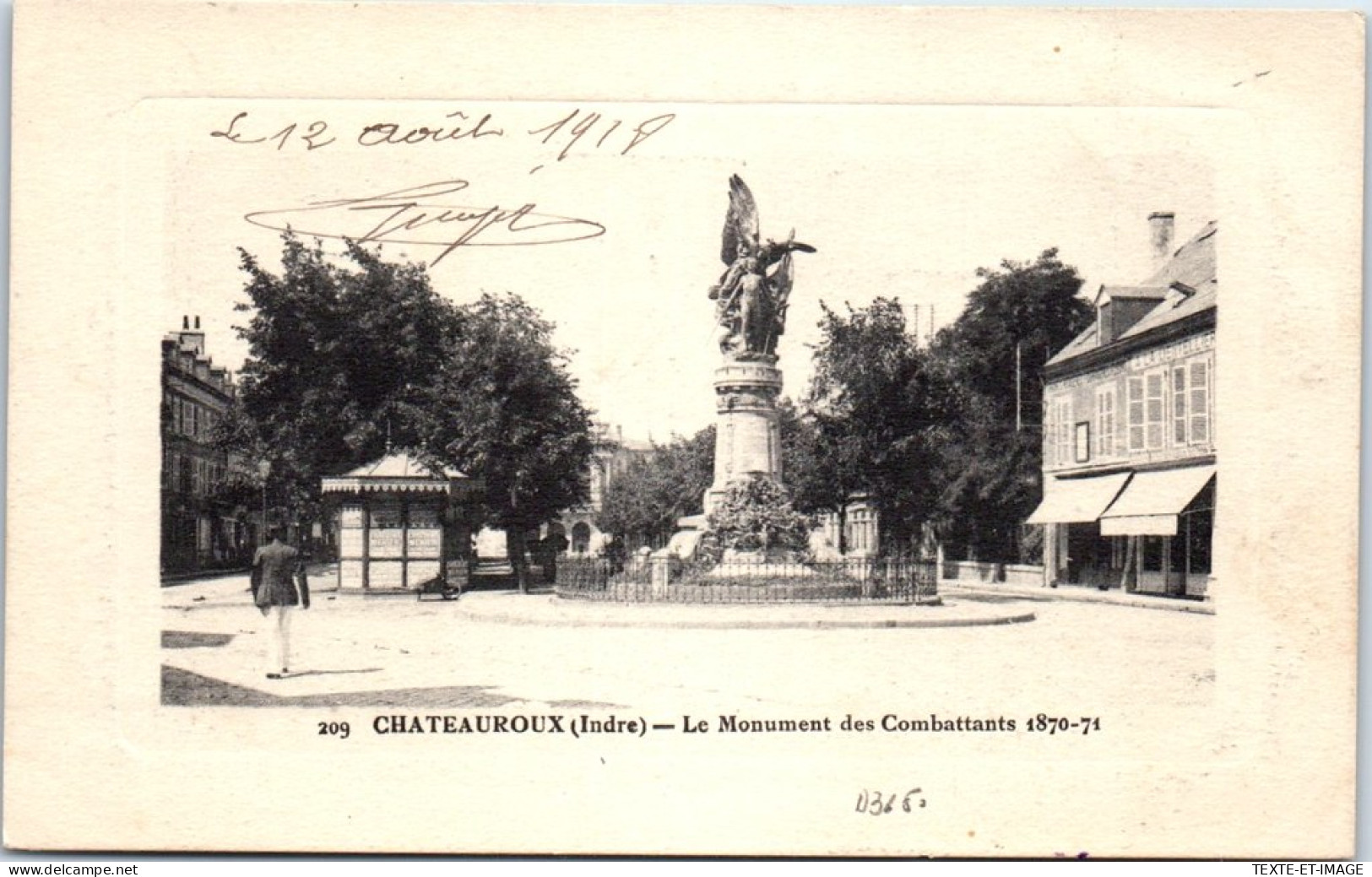 36 CHATEAUROUX - Le Monument De 1870/1871 - Chateauroux