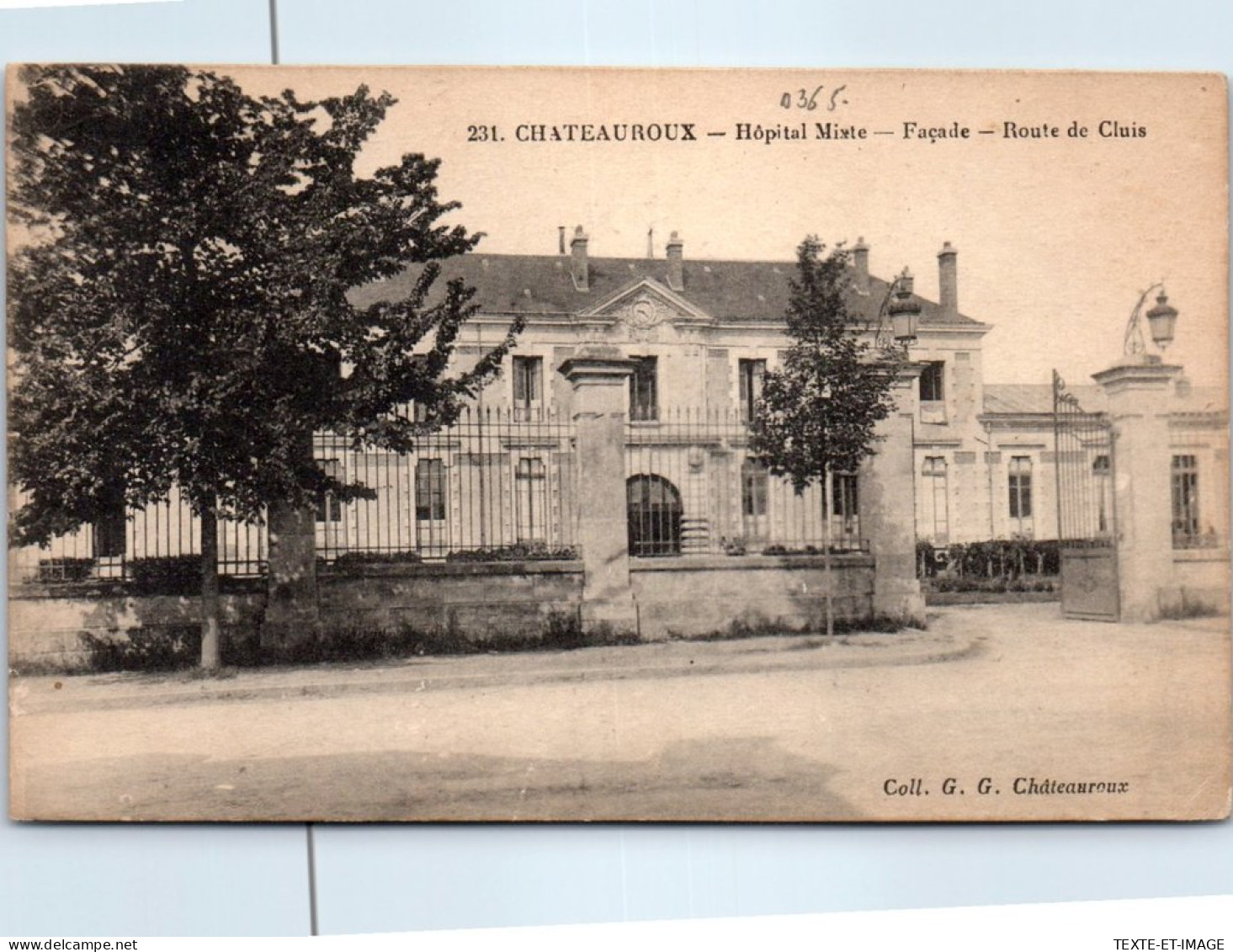 36 CHATEAUROUX - Hopital Mixte, Facade Route De Cluis. - Chateauroux