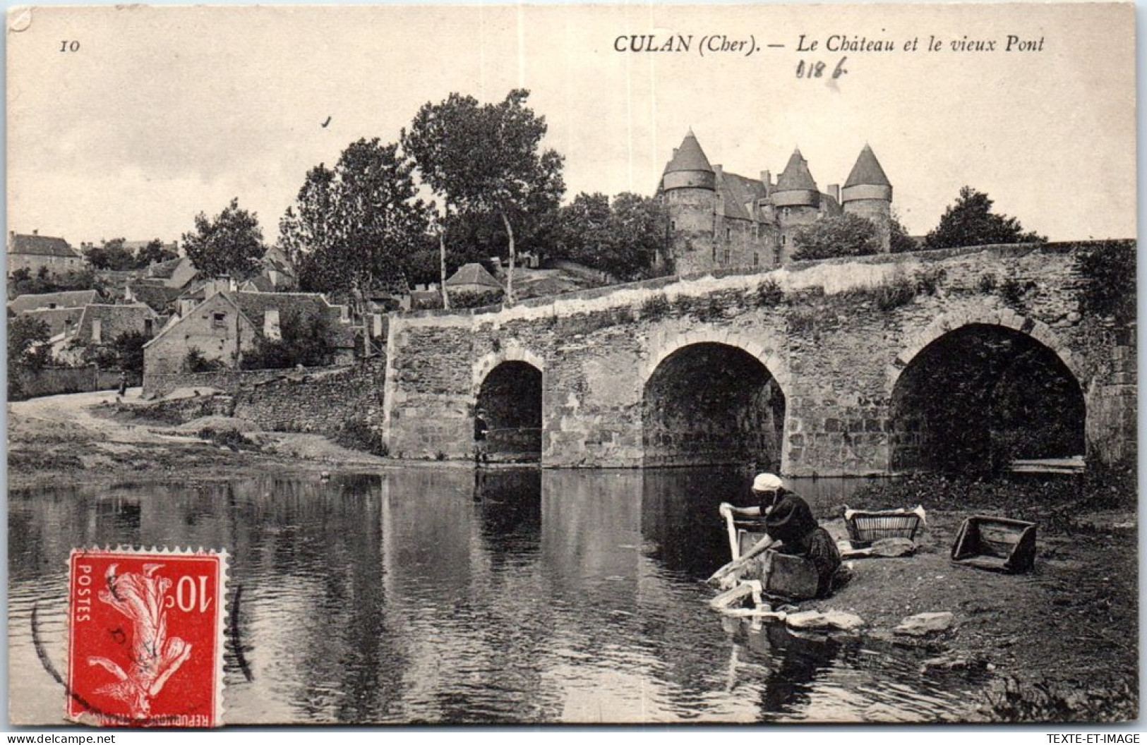 18 CULAN - Le CHATEAUet Le Vieux Pont  - Autres & Non Classés