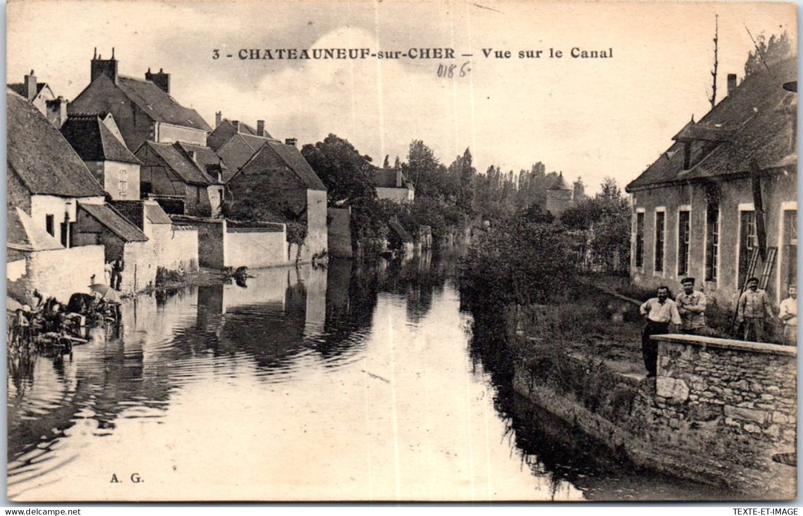 18 CHATEAUNEUF SUR CHER - Vue Sur Le Canal  - Chateauneuf Sur Cher