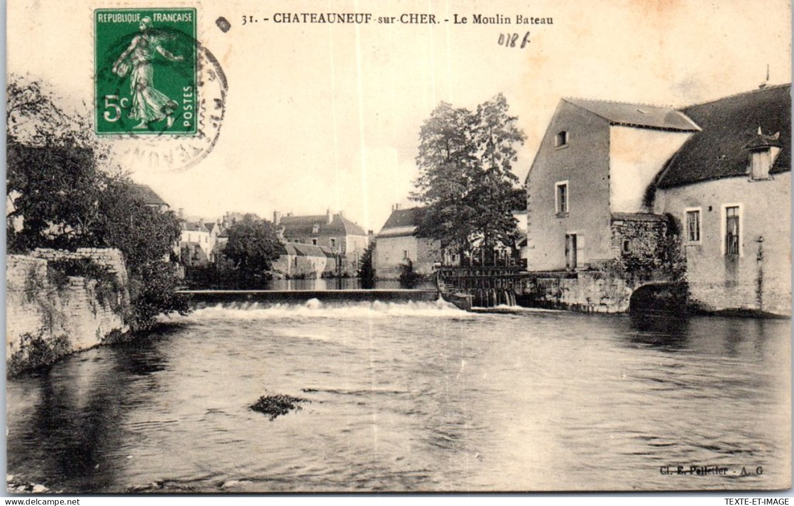 18 CHATEAUNEUF SUR CHER - Le Moulin Bateau  - Chateauneuf Sur Cher