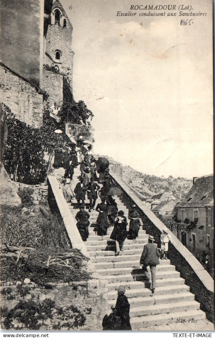 46 ROCAMADOUR - Escalier Conduisant Au Sanctuaires  - Rocamadour